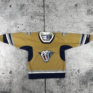 Nashville Predators 2001 "Mustard Cat" Alternate CCM NHL Hockey Jersey Toddler